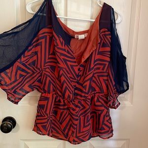 Willa geometric pattern top